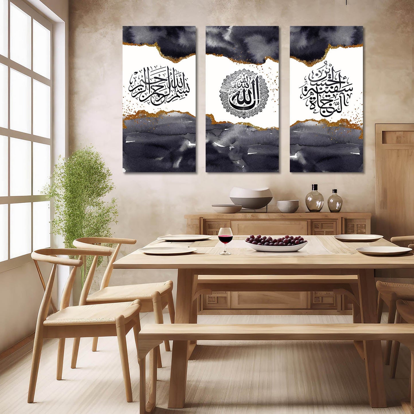 Islamic Wall Art Canvas, Wall Painting for Living Room Wall Decoration