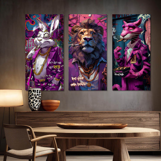 Animal Modern Wall Art Canvas, Wall Painting for Living Room Wall Decoration