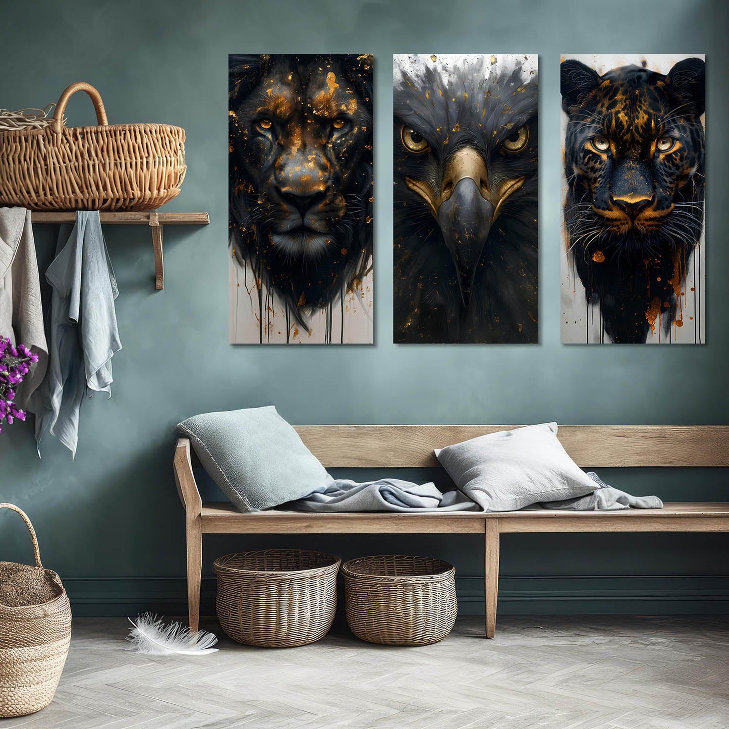 Animal Modern Wall Art Canvas, Wall Painting for Living Room Wall Decoration