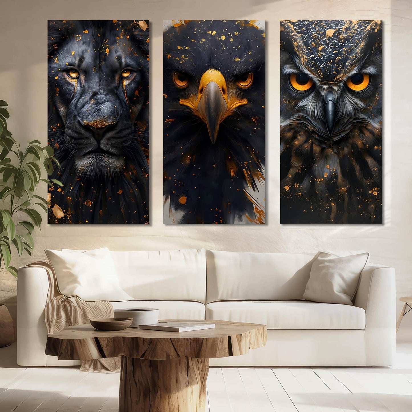 Animal Modern Wall Art Canvas, Wall Painting for Living Room Wall Decoration