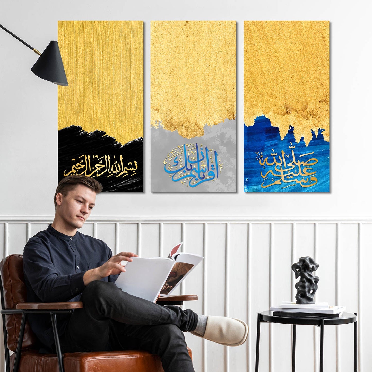 Islamic Modern Wall Art Canvas, Wall Painting for Living Room Wall Decoration