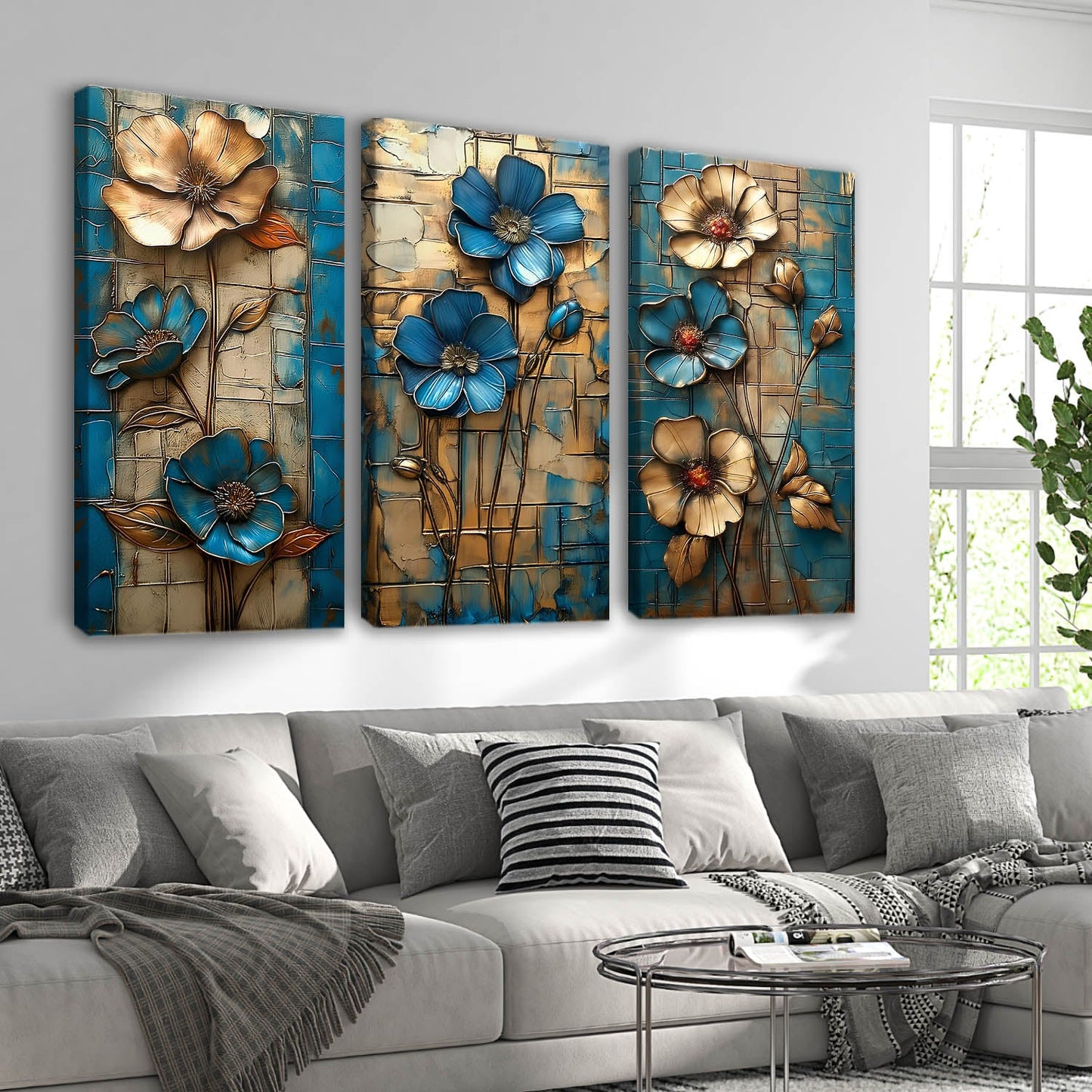 Abstract Wall Art Canvas For Home Decor Office Living Room