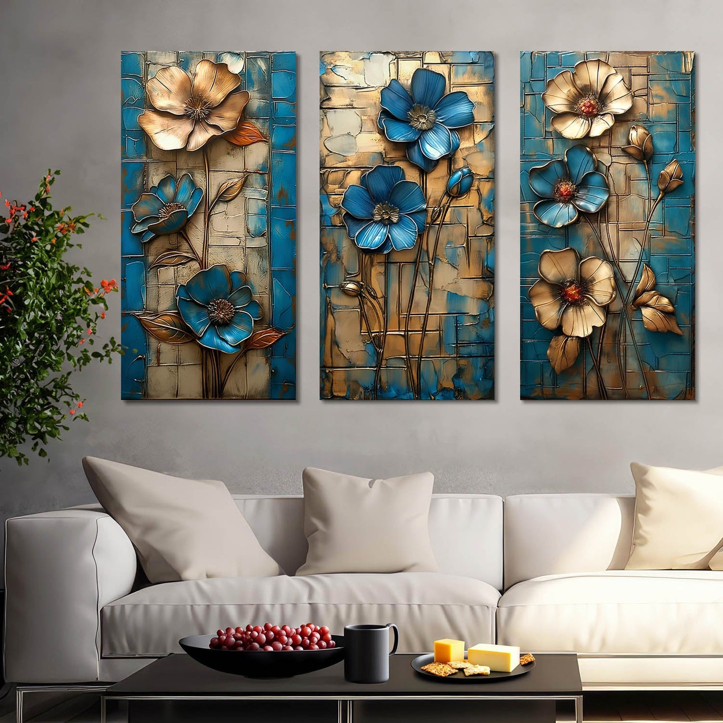 Abstract Wall Art Canvas For Home Decor Office Living Room