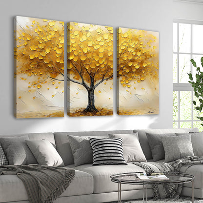 Golden Tree Canvas For Home Decor Office Living Room