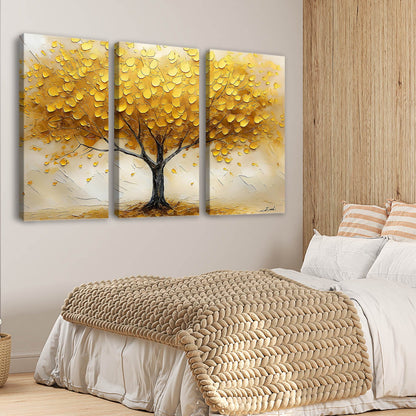 Golden Tree Canvas For Home Decor Office Living Room