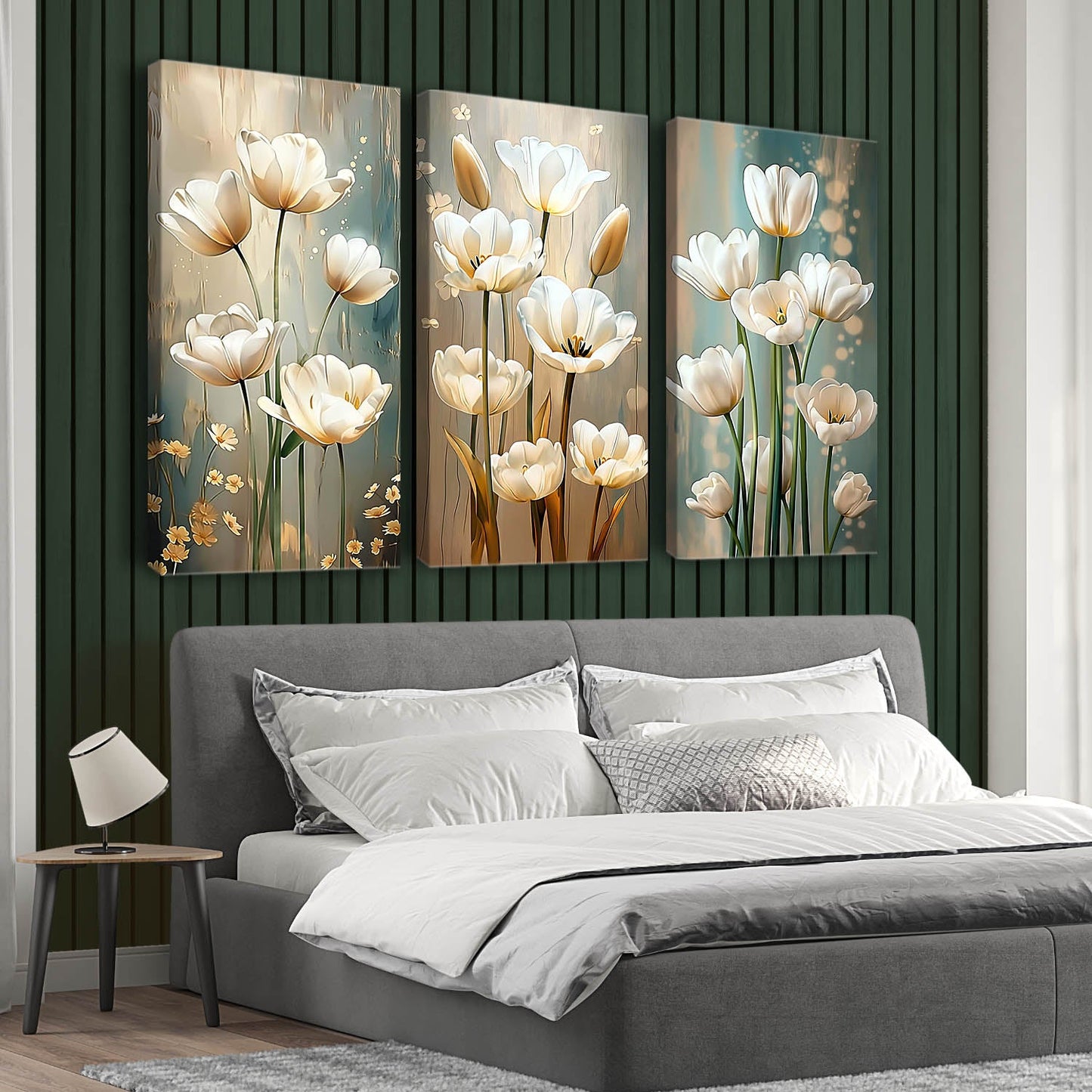 Floral Wall Art Canvas For Home Decor Office Living Room