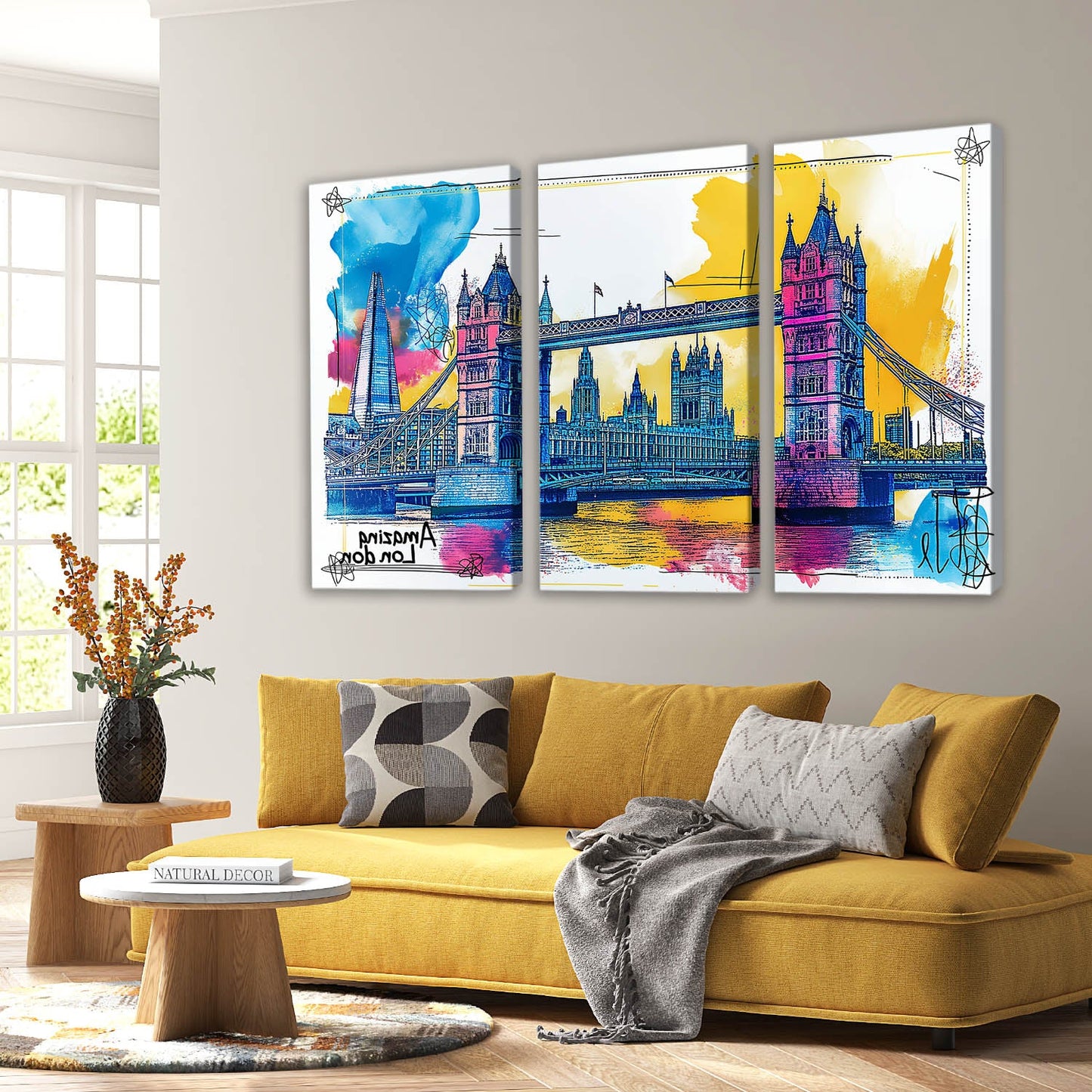 Tower Of London Wall Art Canvas For Home Decor Office Living Room