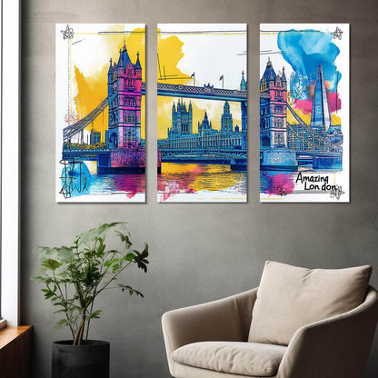 Tower Of London Wall Art Canvas For Home Decor Office Living Room