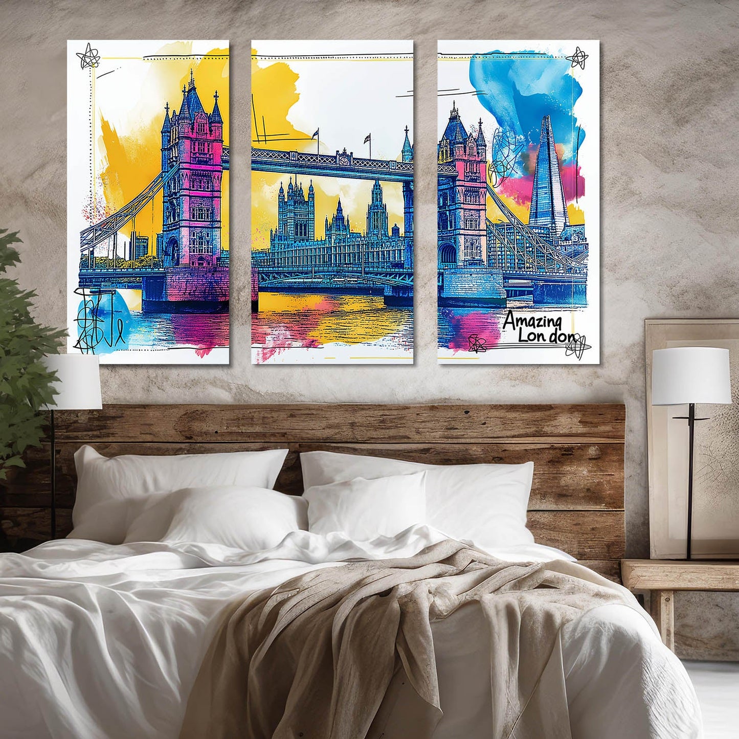 Tower Of London Wall Art Canvas For Home Decor Office Living Room