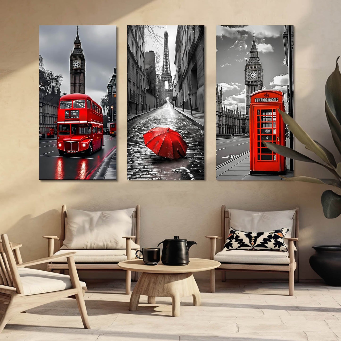 City View Wall Art Canvas For Home Decor Office Living Room