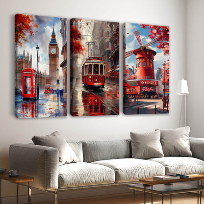 City view Wall Art Canvas For Home Decor Office Living Room