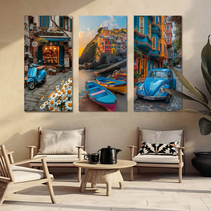 City view Wall Art Canvas For Home Decor Office Living Room