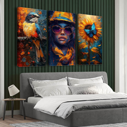 Abstract Woman Wall Art Canvas For Home Décor Office Living Room