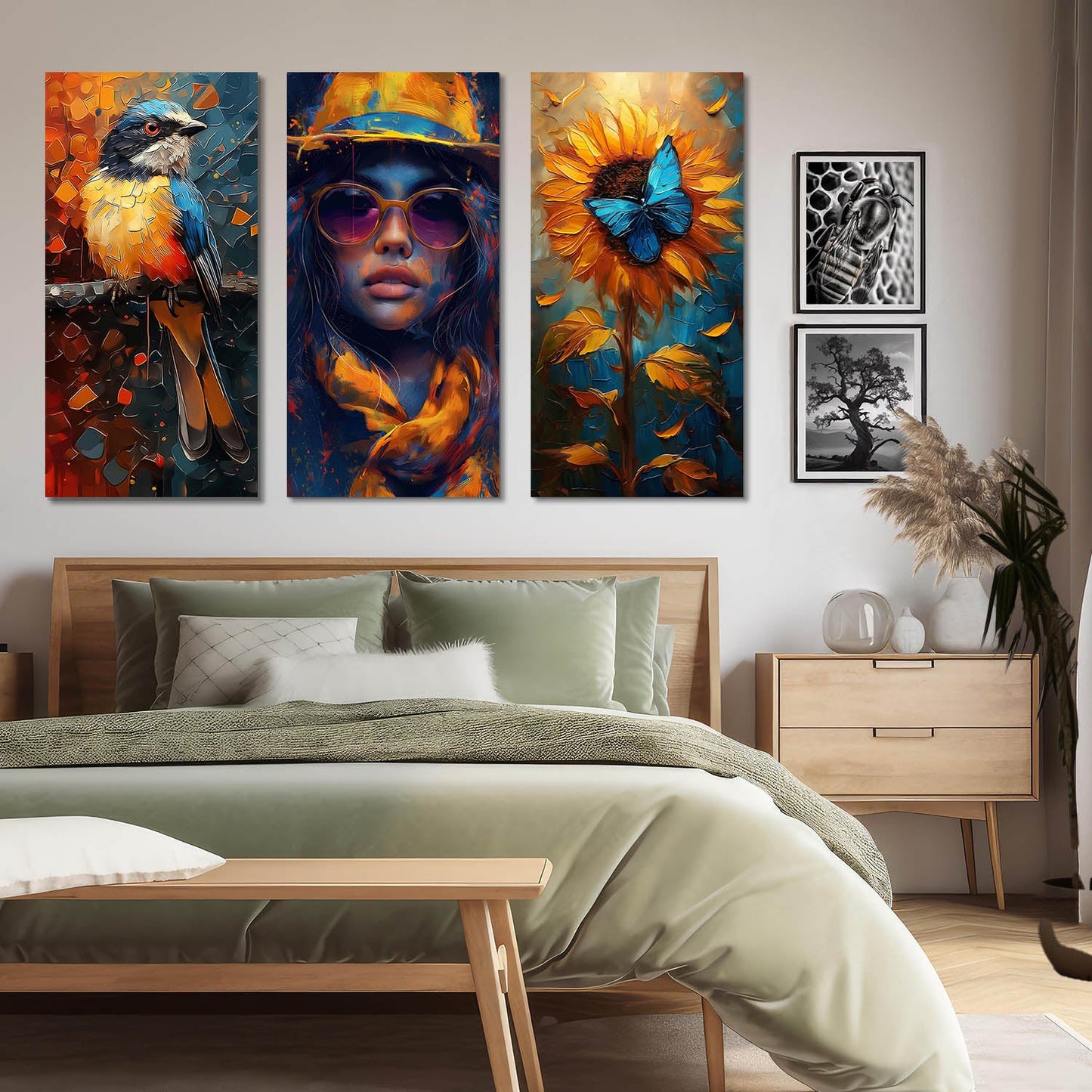 Abstract Woman Wall Art Canvas For Home Décor Office Living Room