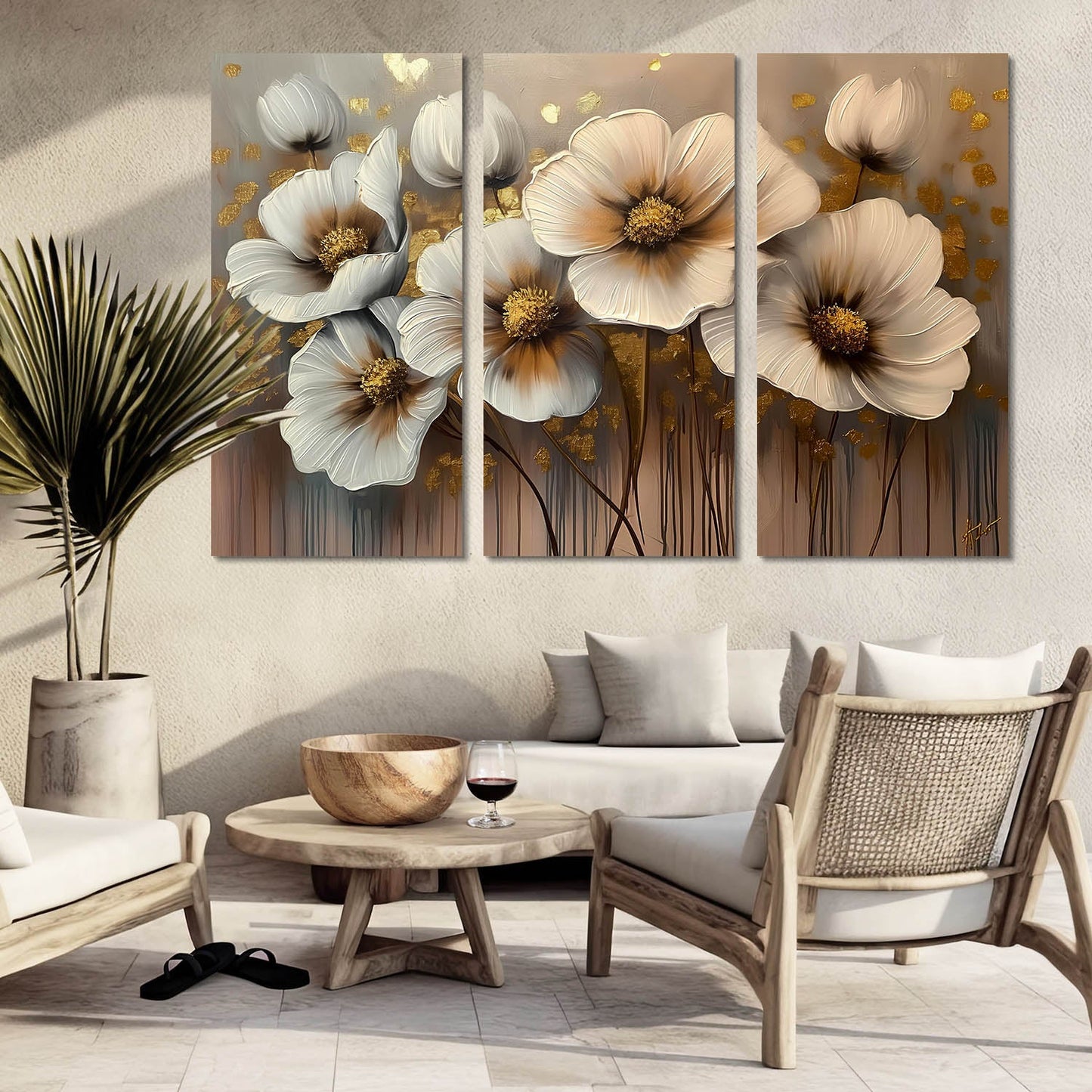 Floral Wall Art Canvas For Home Décor Office Living Room