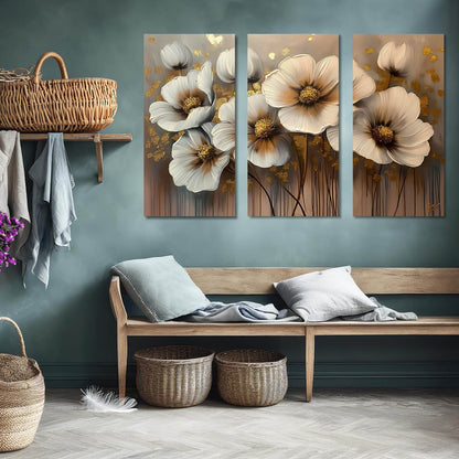 Floral Wall Art Canvas For Home Décor Office Living Room