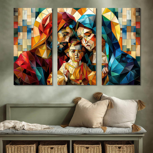 Jesus family Wall Art Canvas For Home Décor Office Living Room