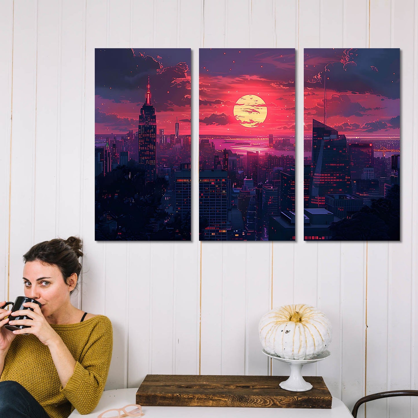 City View Wall Art Canvas Art Set For Home Décor