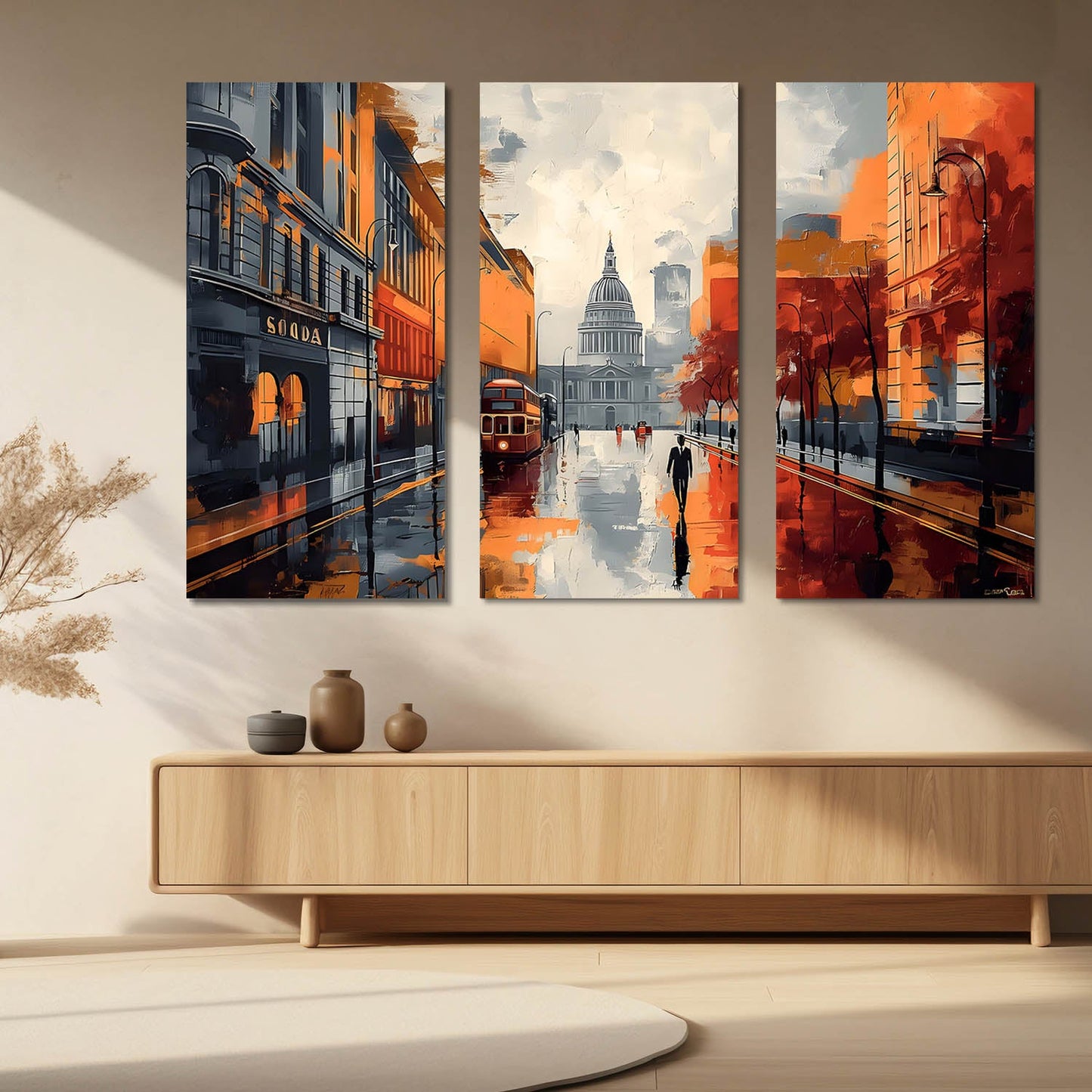 City View Wall Art Canvas Art Set For Home Décor