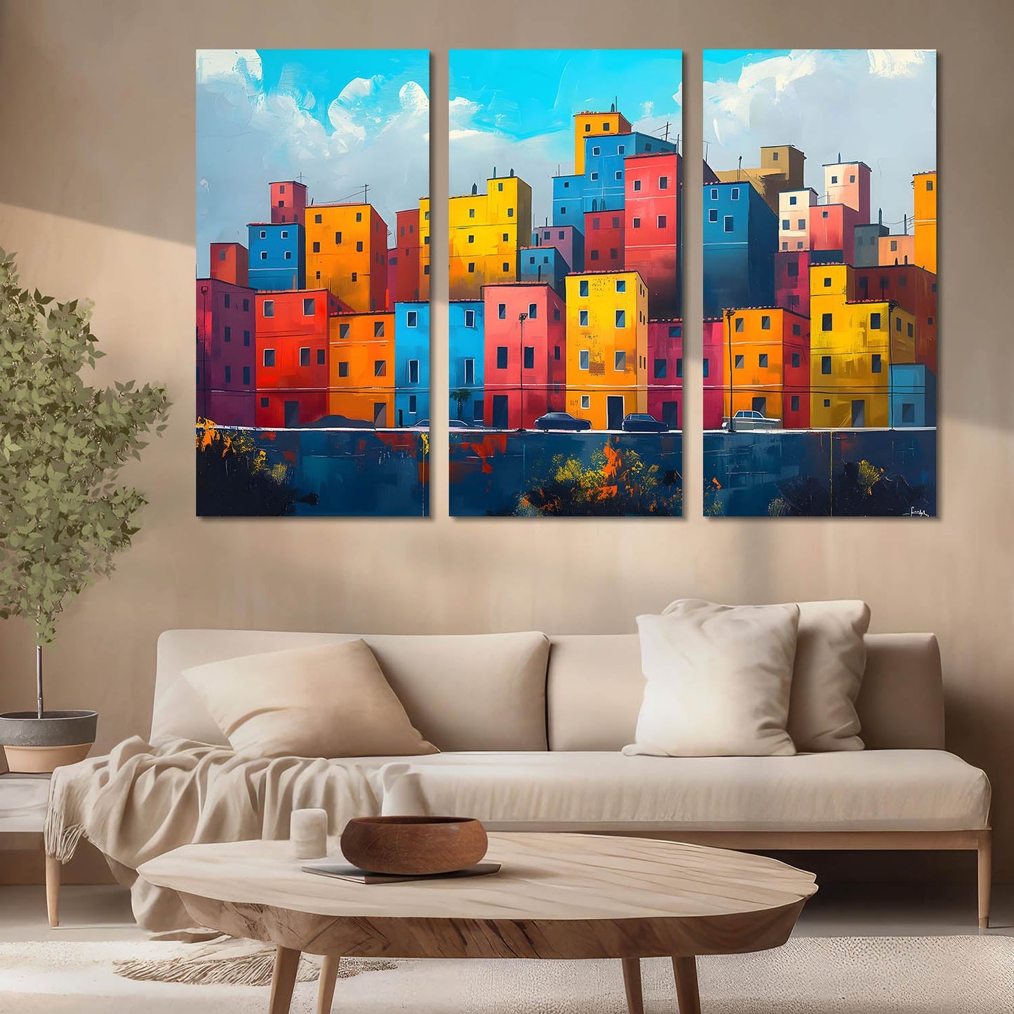 City View Wall Art Canvas Art Set For Home Décor