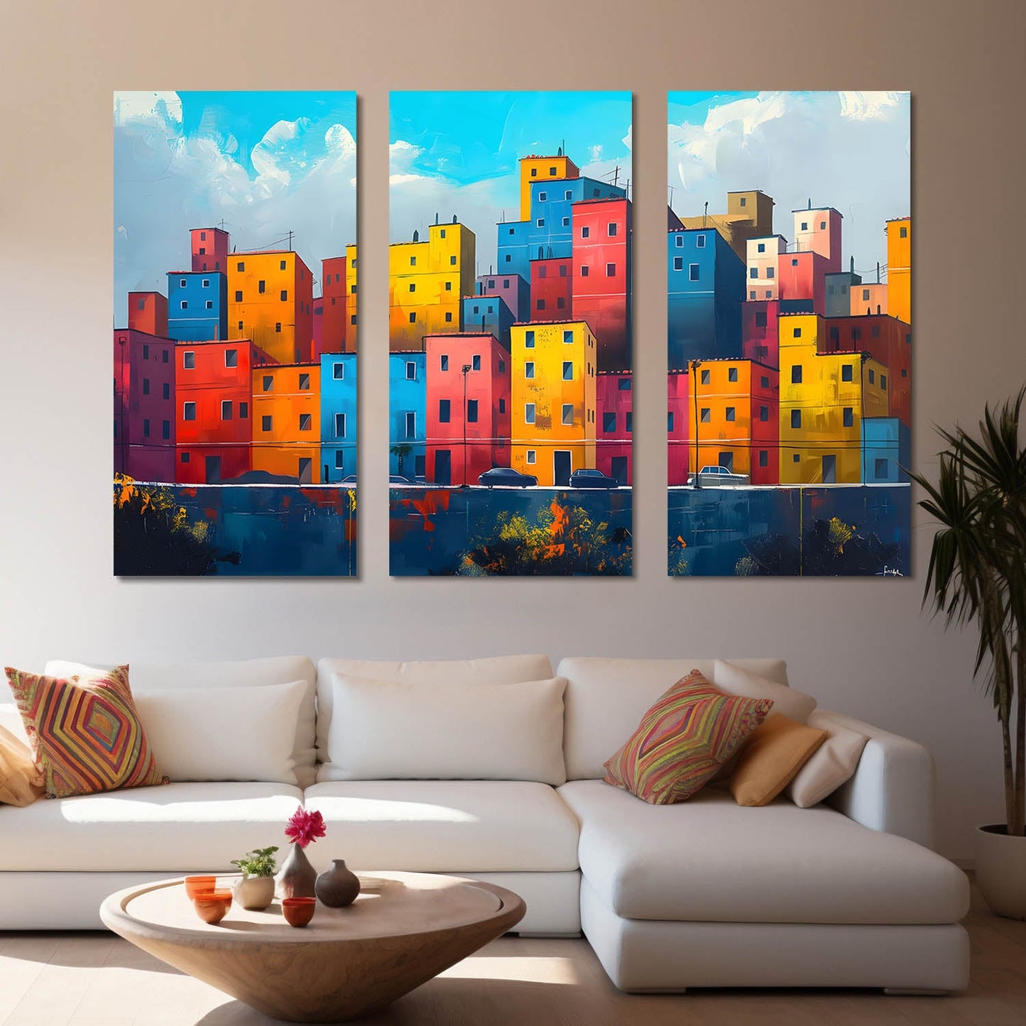 City View Wall Art Canvas Art Set For Home Décor