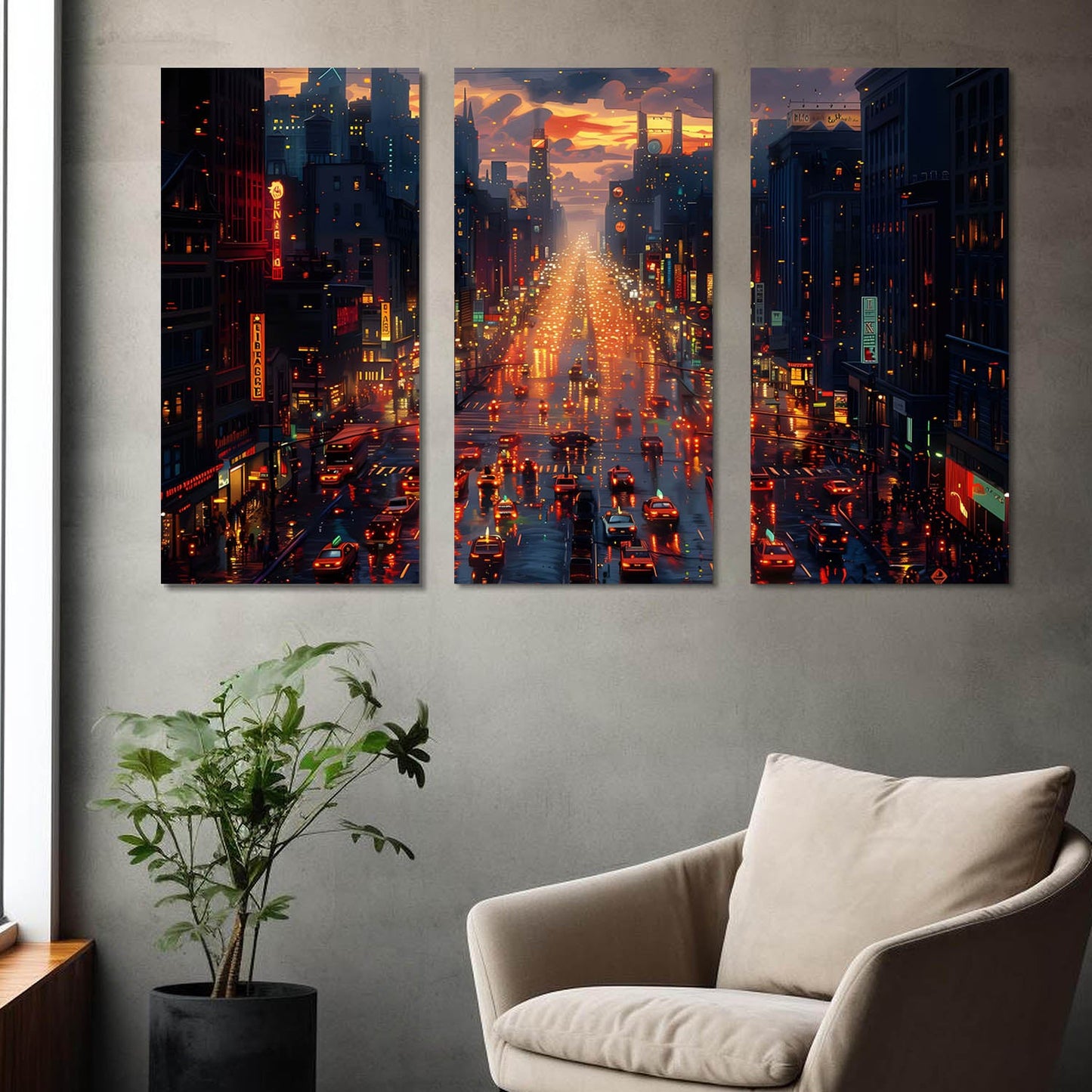 City View Wall Art Canvas For Wall Décor