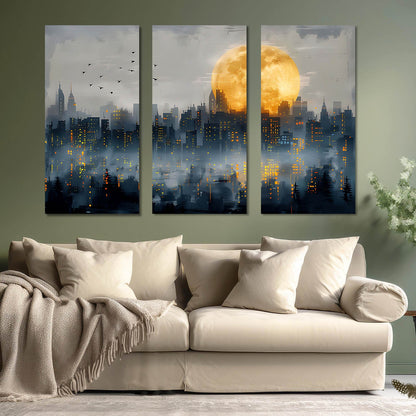 City View Wall Art Canvas For Living Room