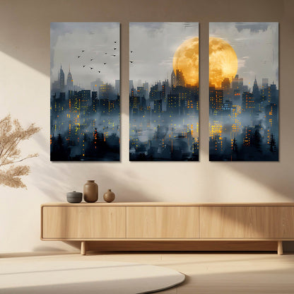 City View Wall Art Canvas For Living Room