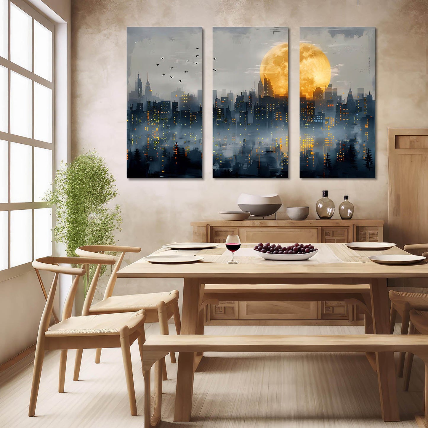 City View Wall Art Canvas For Living Room