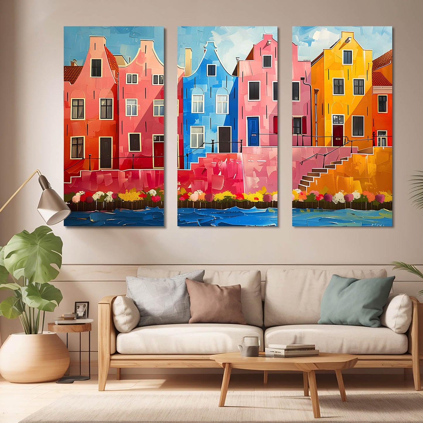 City View Wall Art Canvas For Living Room