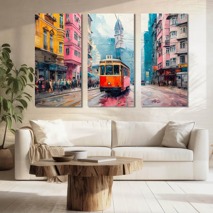 City View Wall Art Canvas For Living Room