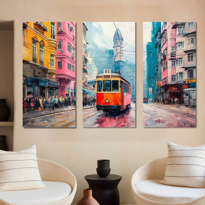 City View Wall Art Canvas For Living Room