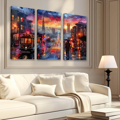 City View Wall Art Canvas For Living Room