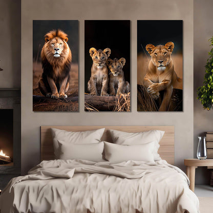 Lion Wall Art Canvas For Living Room