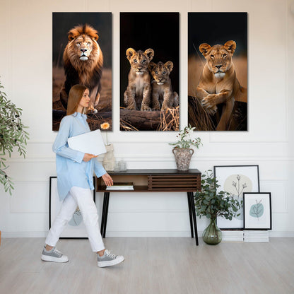 Lion Wall Art Canvas For Living Room