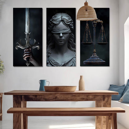 Goddess Of Justice Wall Art Canvas For Living Room