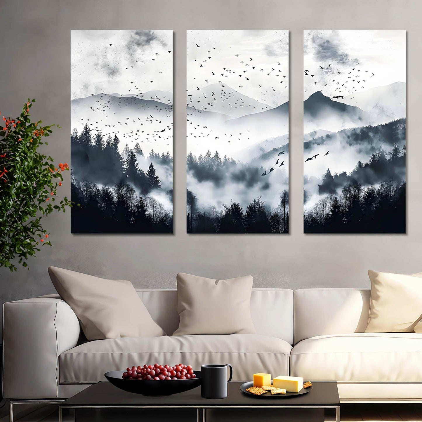 City View Wall Art Canvas For Living Room