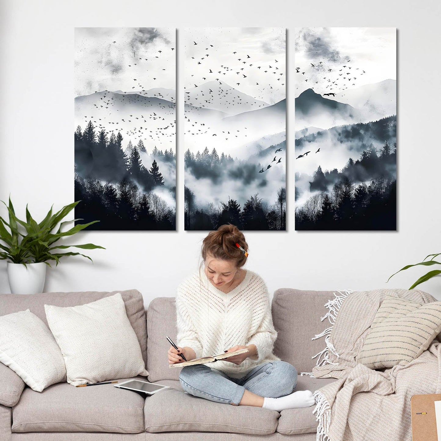 City View Wall Art Canvas For Living Room