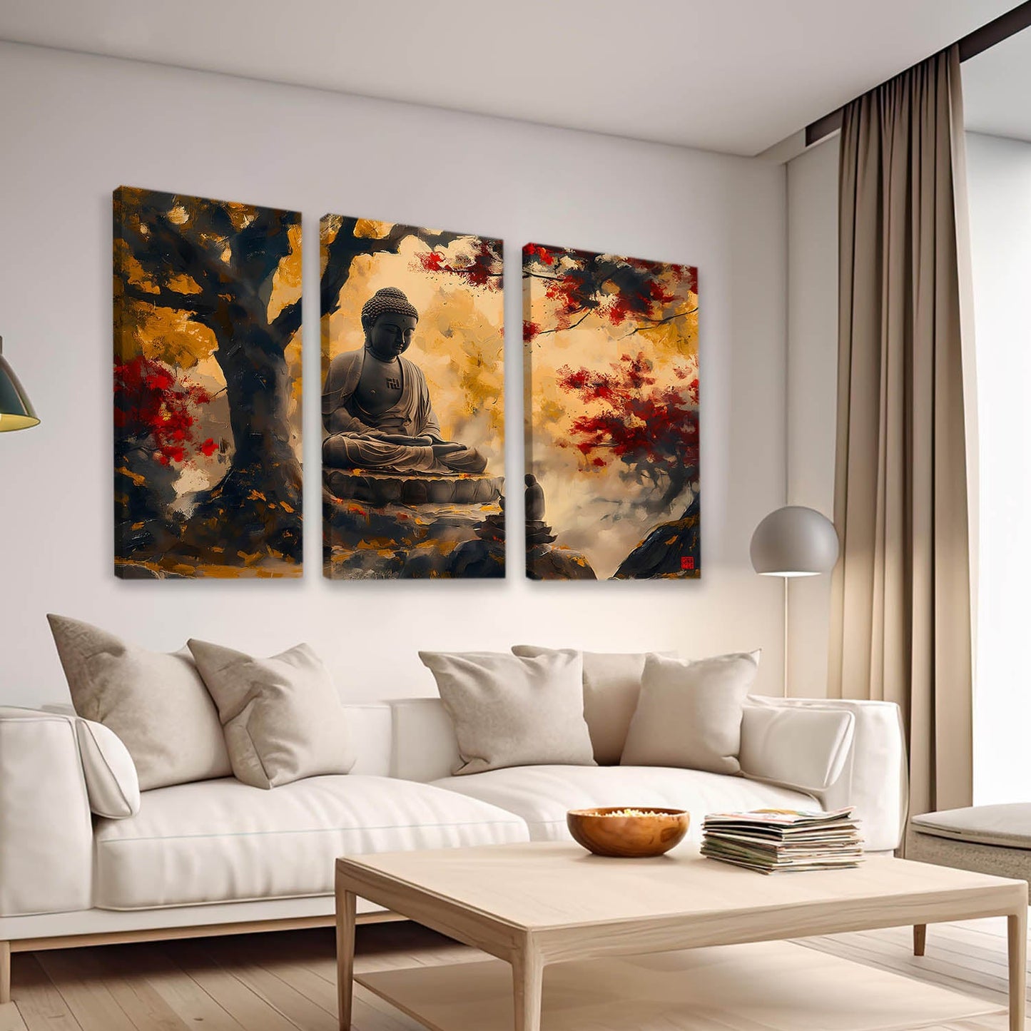 Buddha Wall Art and Décor Canvas For Living Room