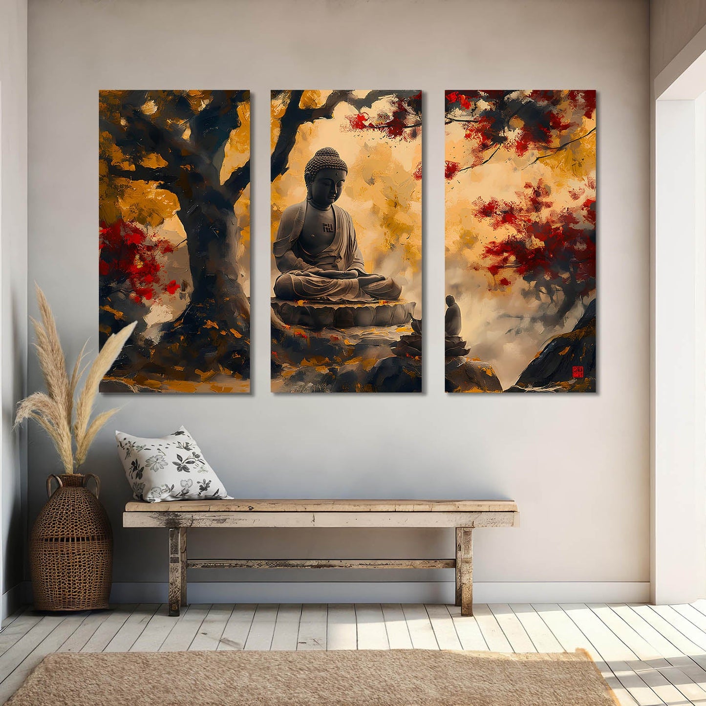 Buddha Wall Art and Décor Canvas For Living Room