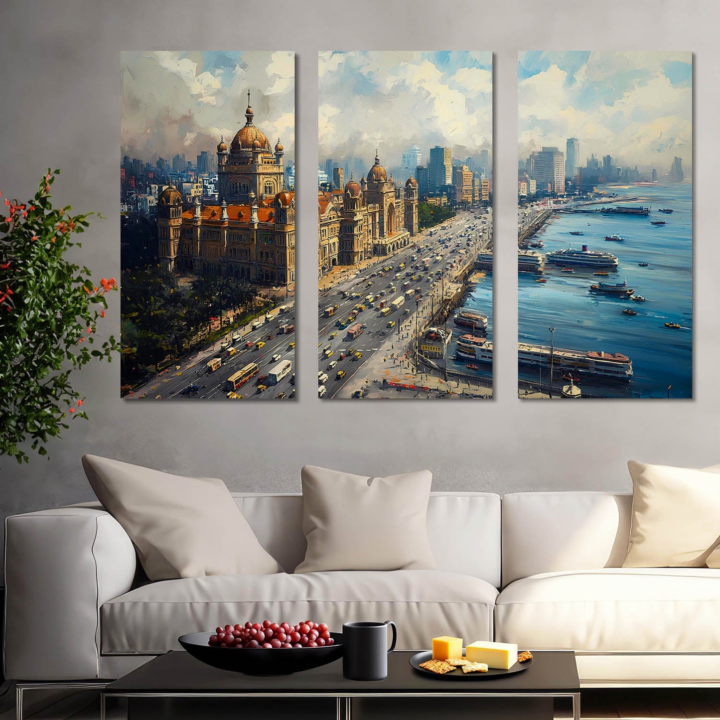 City View Wall Art and Décor Canvas For Living Room