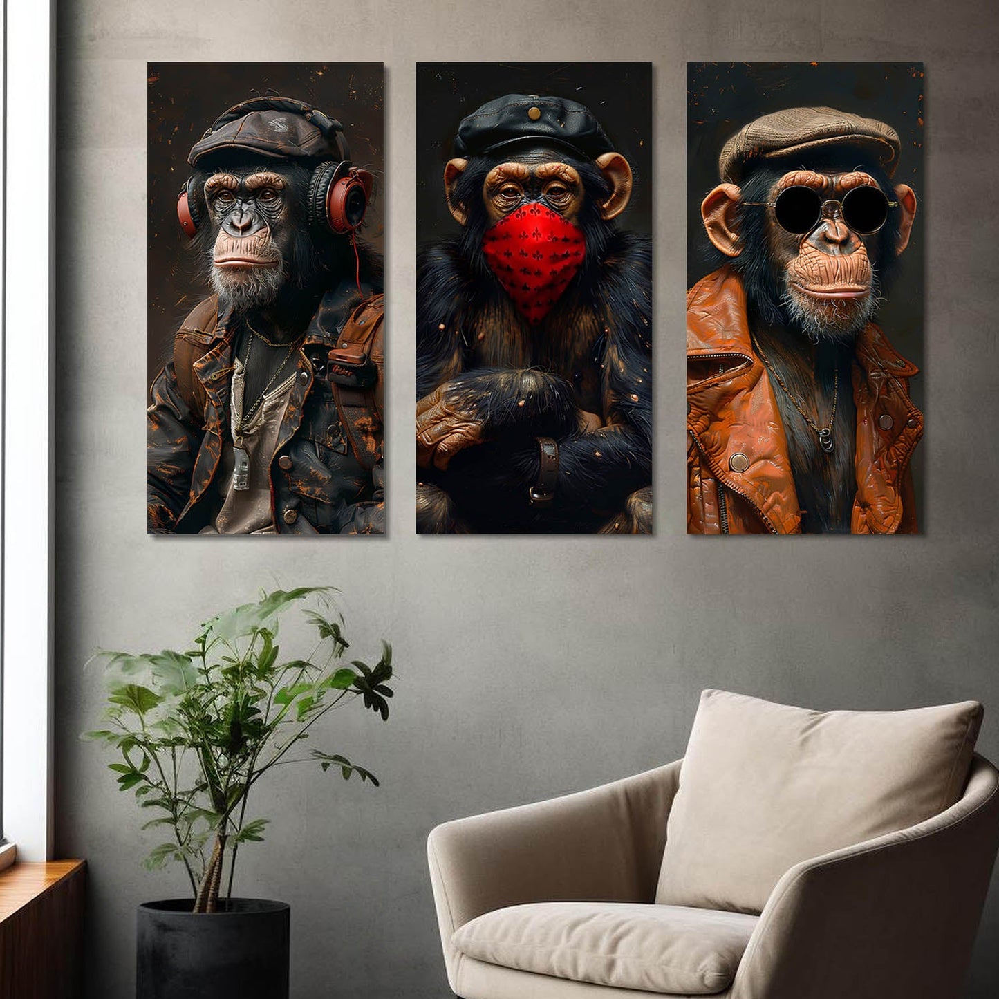 Cool Monkey Canvas For Home Décor And Living Room