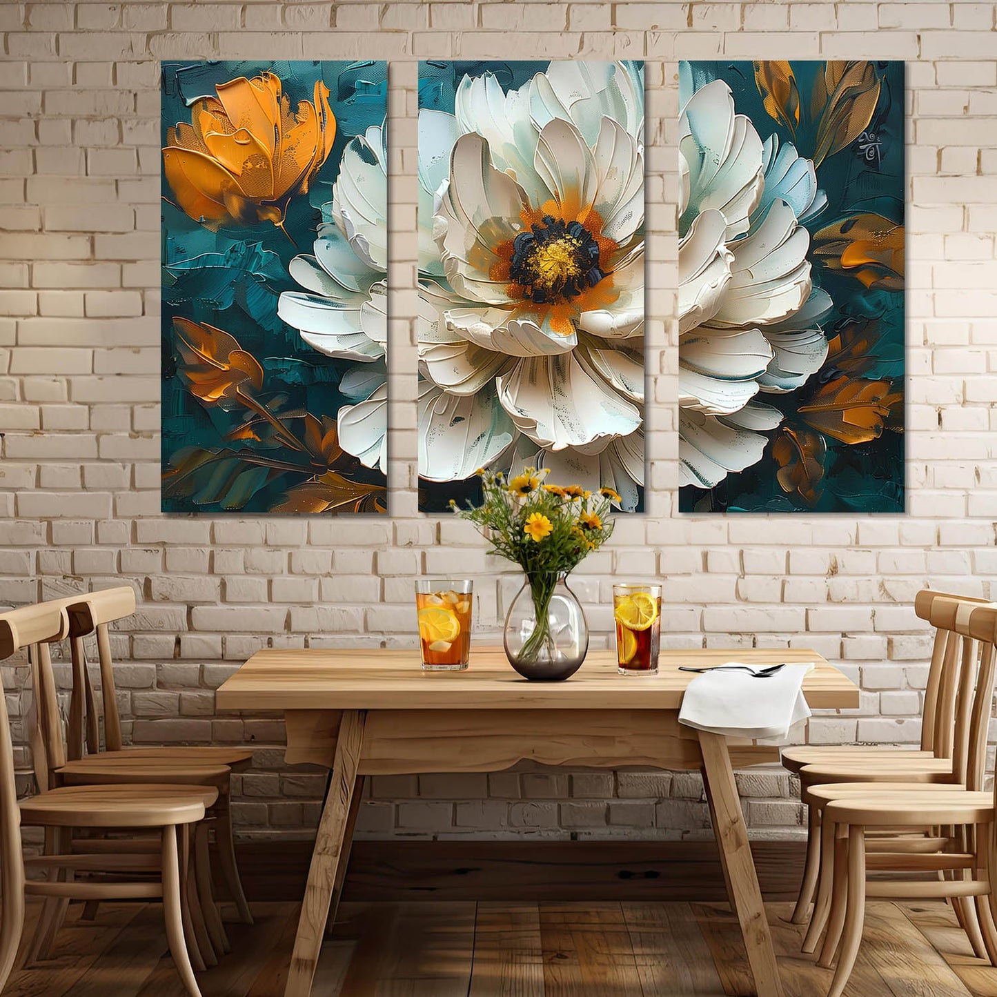 Floral Canvas For Home Décor And Living Room