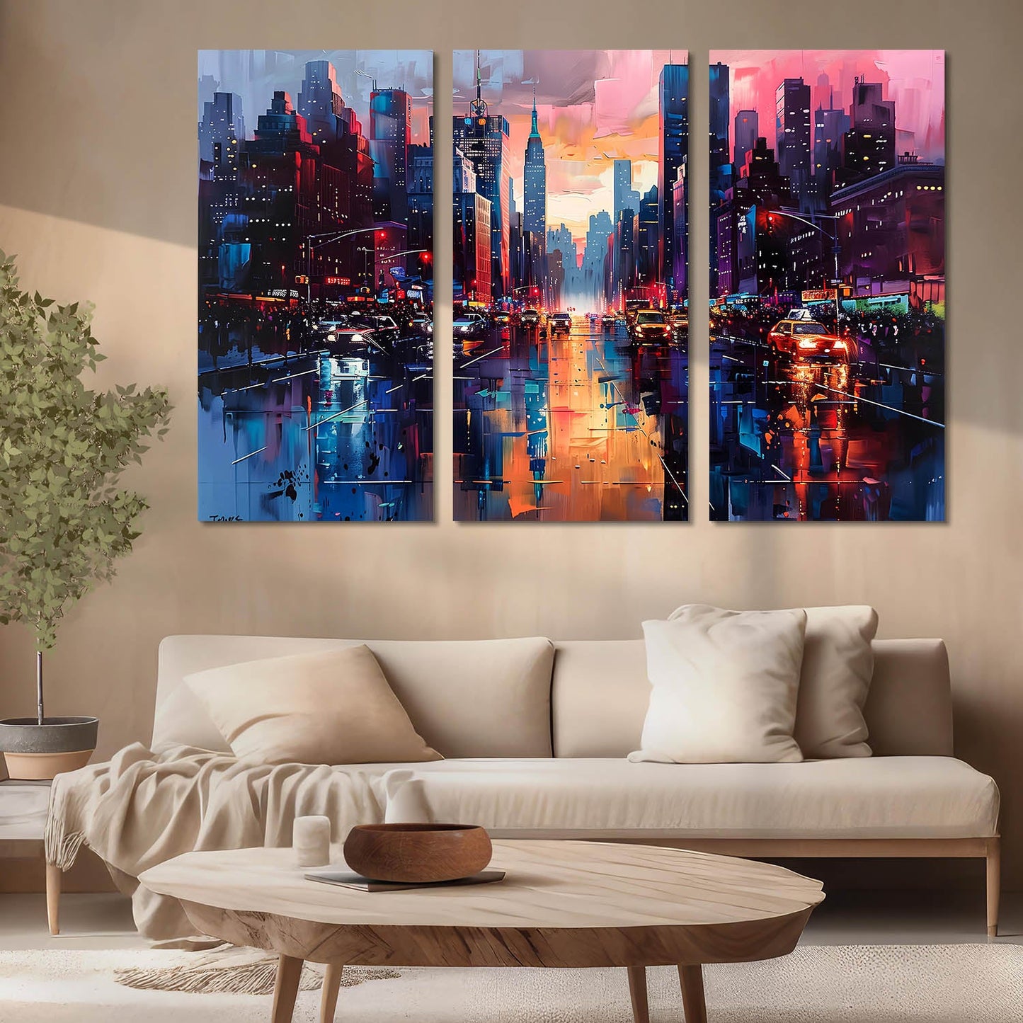 City View Canvas For Home Décor And Living Room