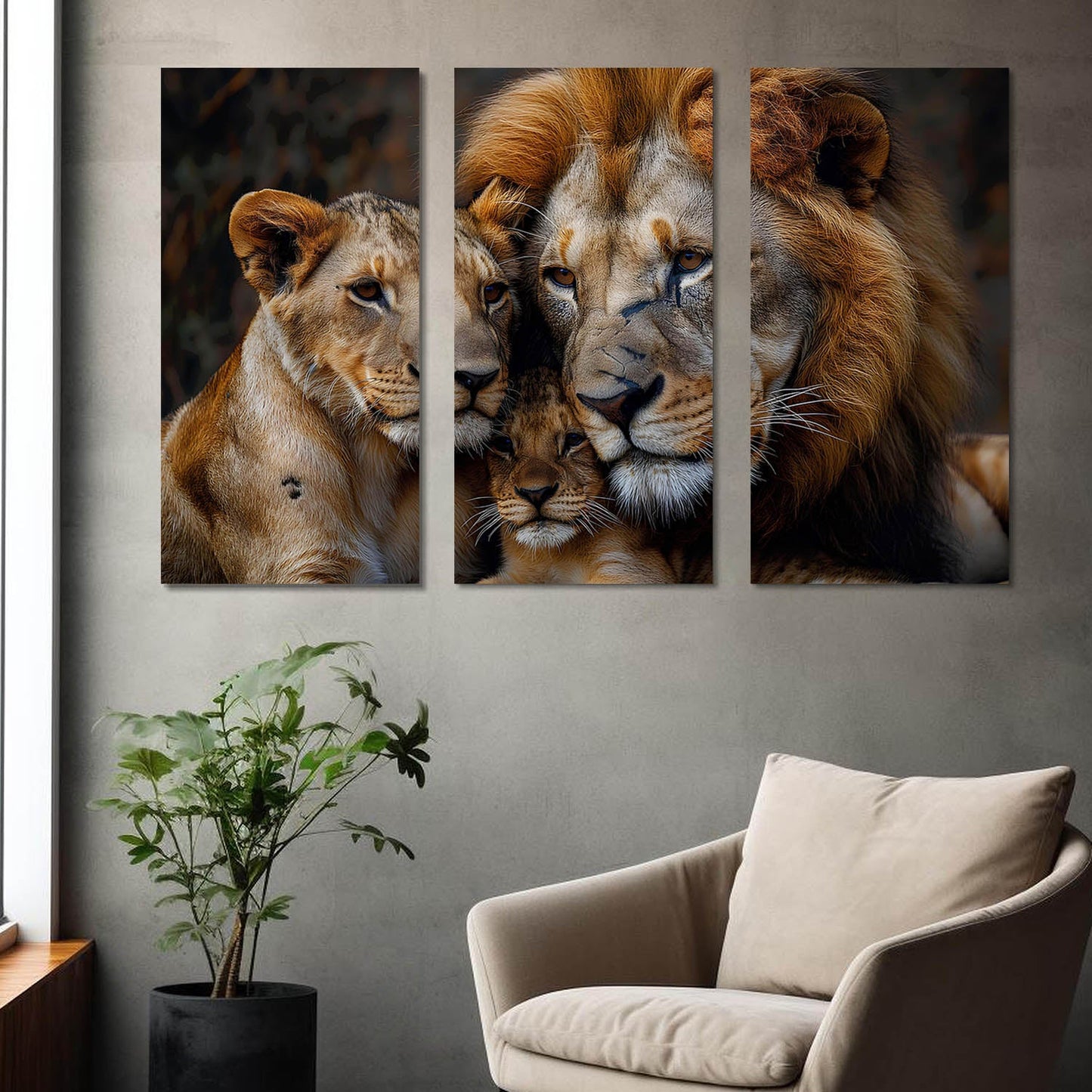 Beautiful lone Family Canvas For Home Décor And Living Room