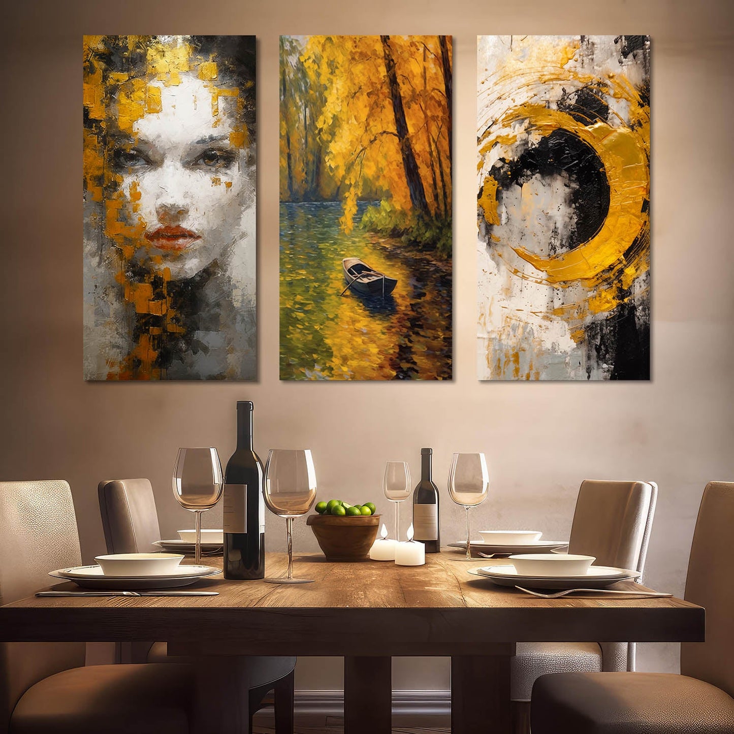 Abstract Wall Canvas For Home Décor And Living Room