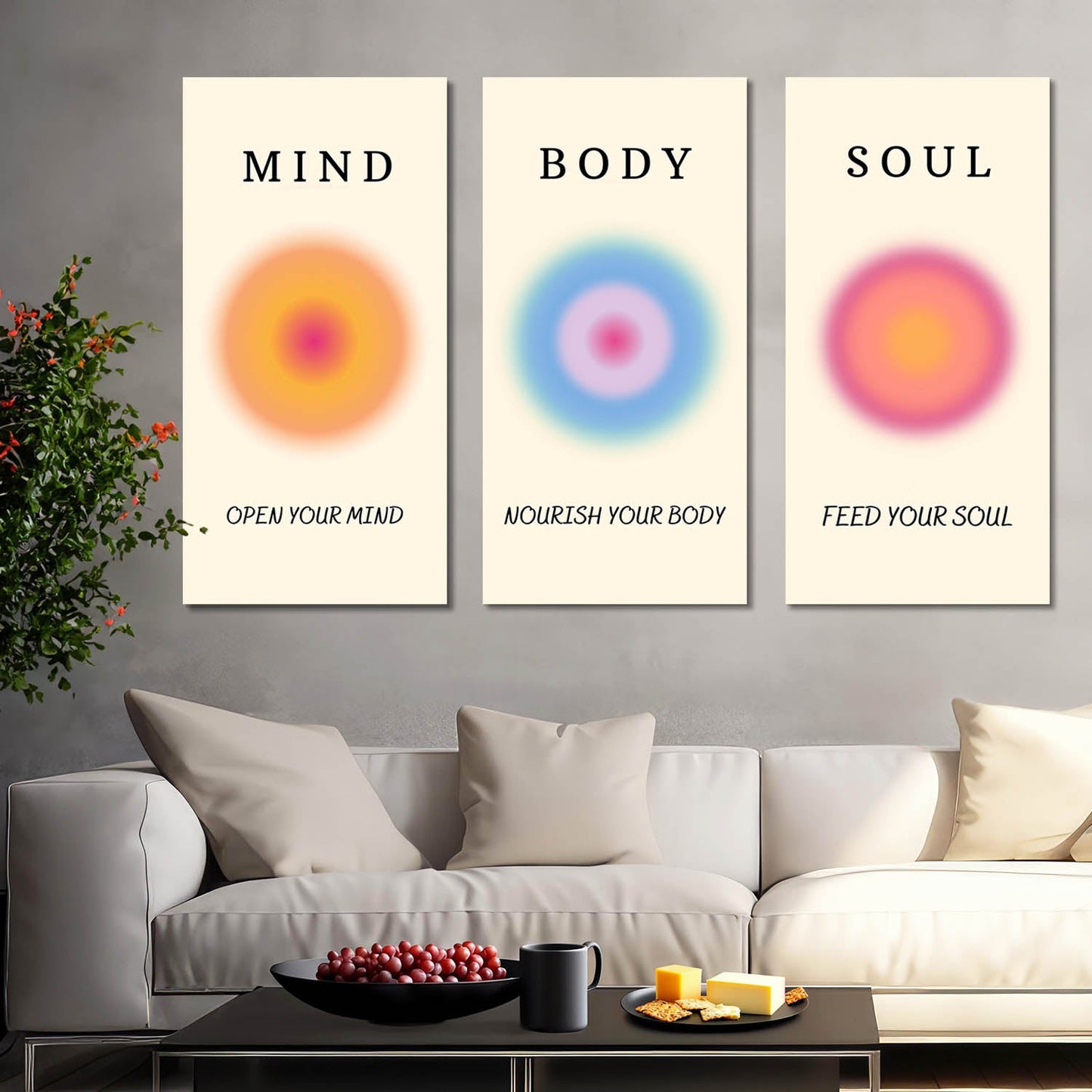 Positive Aura Energy Wall Canvas For Home Décor And Living Room