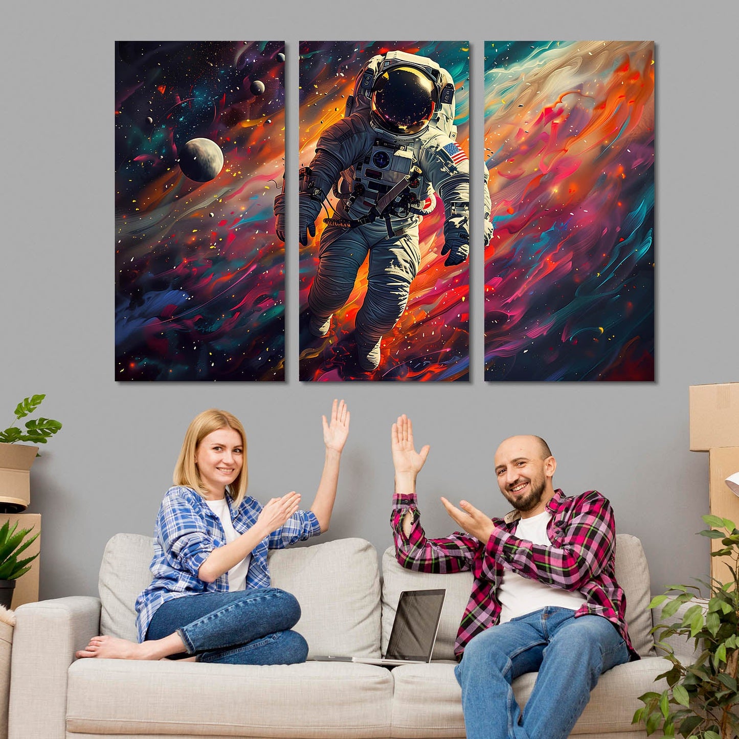 Astronaut Wall Canvas For Home Décor And Living Room