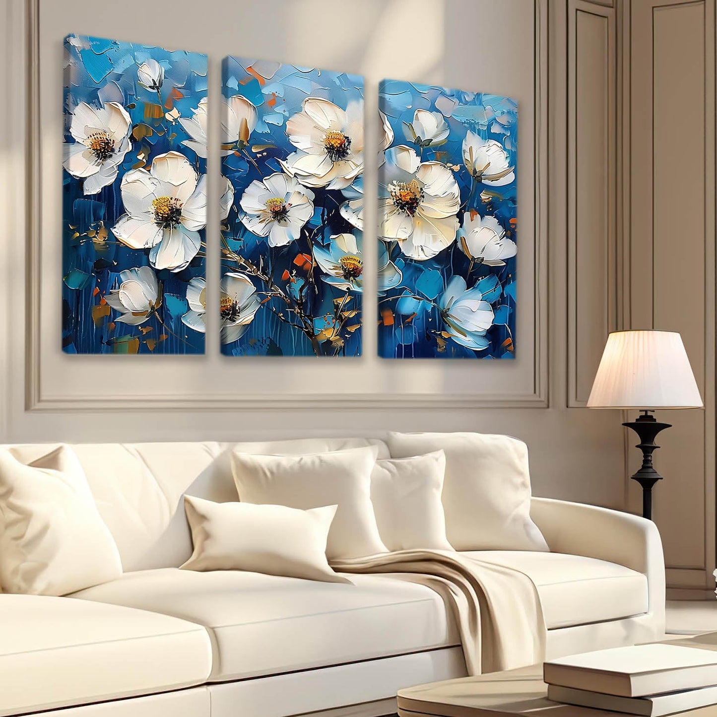 Floral Wall Canvas For Home Décor And Living Room