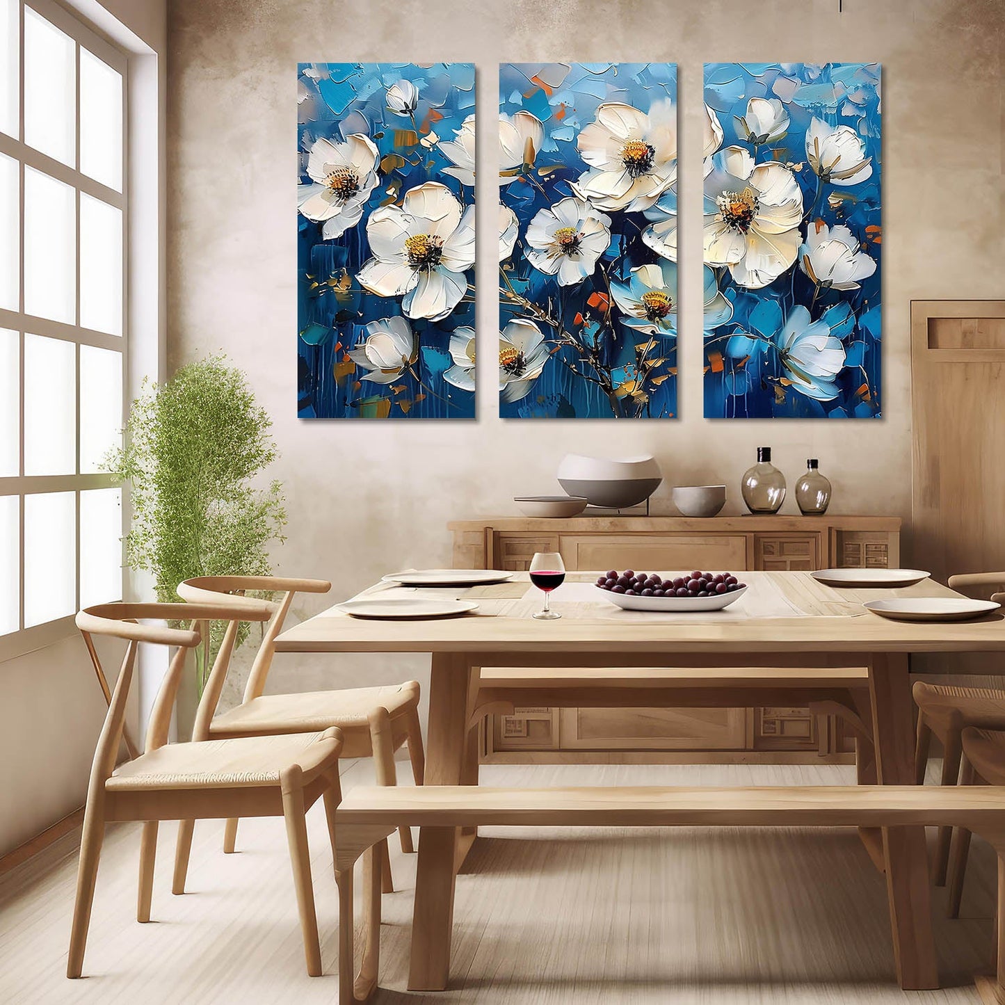 Floral Wall Canvas For Home Décor And Living Room